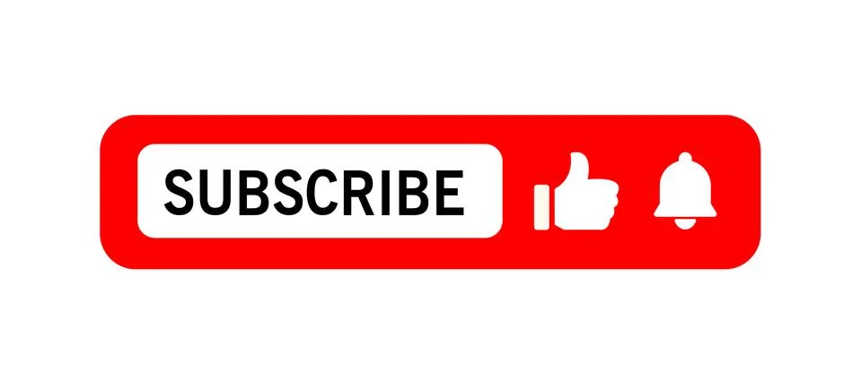 Subscribe icon shape sign. Button subscribe to channel, blog. Social media lo Stock Illustration