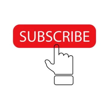 Subscribe icon on a white background. Vector illustration. Stock Illustration