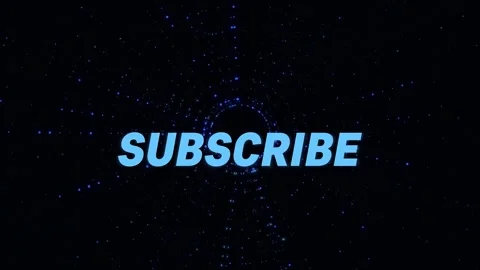 Subscribe neon light rays text effect animated video Stock Footage 274465658