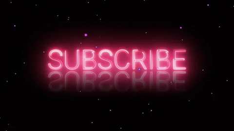 Subscribe neon text animation on black background Stock Footage 292737278