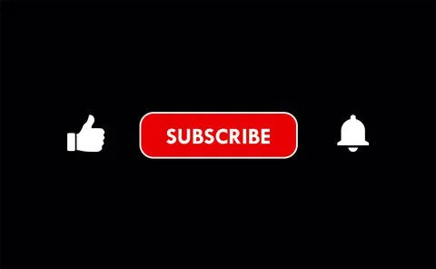 Like Subscribe Notification Bell Button Isolated Video Channel Web Element Icons Stock Illustration