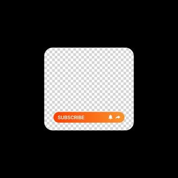 Subscribe Notification Illustration. Social Media UI Concept. Empty Space to Add Stock Illustration