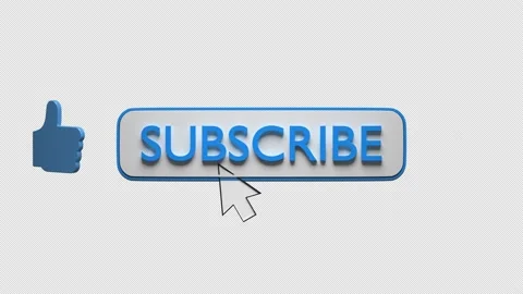 Subscribe Like Notify Bell 3D Buttons 4k... | Stock Video | Pond5