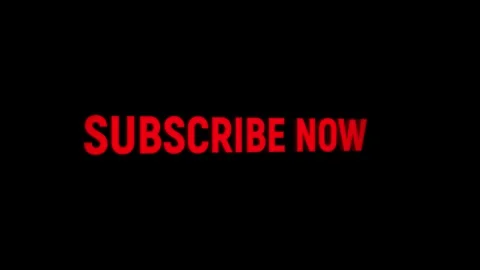 Subscribe now 3d rotating text word social media animation video on background Stock Footage 313821208
