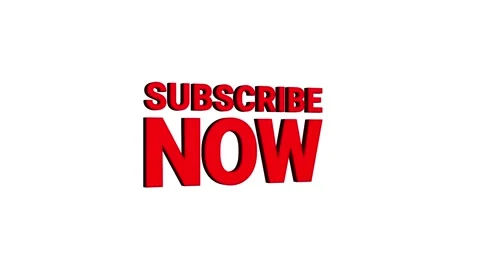 Subscribe now 3d rotating text word social media animation video on background Stock Footage 313821231