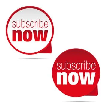 Subscribe now button sign Illustrazione stock