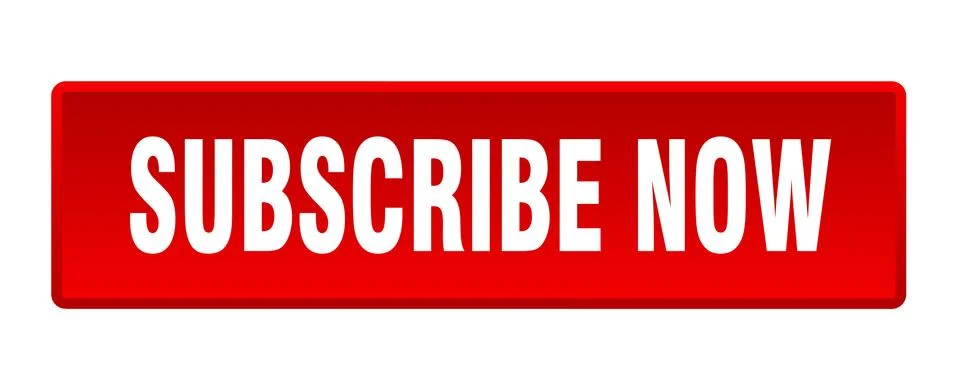Subscribe now button. subscribe now square red push button Illustrazione stock