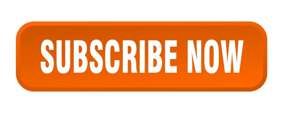 Subscribe now button. subscribe now square 3d push button Illustrazione stock