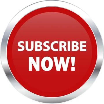 Subscribe now Button, Subscribe now sign vector, Subscribe now Red icon Stock Illustration