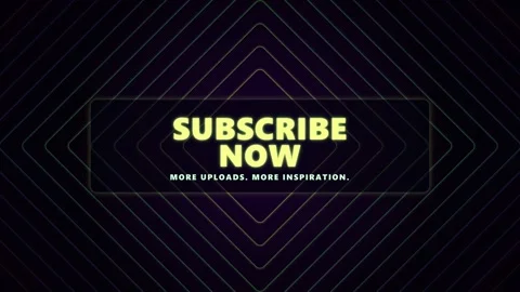 Subscribe Now Call to Action Glowing Text Abstract Neon Background Stock Footage 332695136
