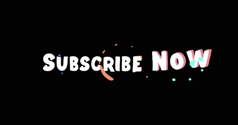 Subscribe Now Cartoon Animation With Explosions Stock Footage 166608267