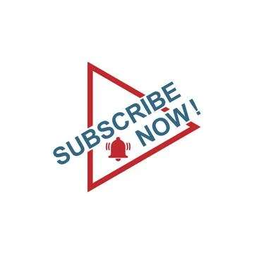 Subscribe now icon logo button template Stock Illustration