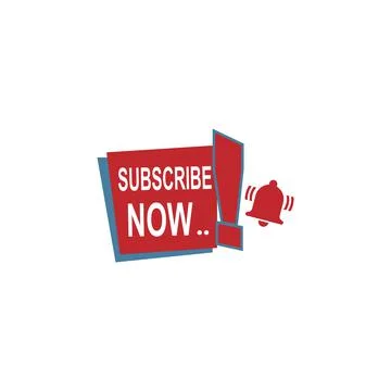 Subscribe now icon logo button template 스톡 일러스트