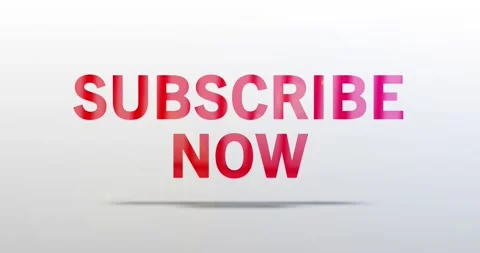 Subscribe now. Particle Logo. Red Text Animation Stock-Footage 138836093