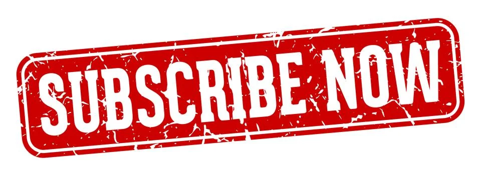 Subscribe now rectangular sign. subscribe now stamp Stock Illustration