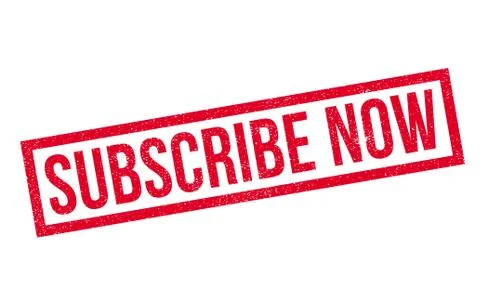Subscribe Now rubber stamp Stock Illustration