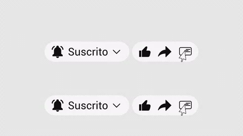 Subscribe Pack Spanish – Bell Like Share Comment – 4K Transparent Stock Footage 325654302