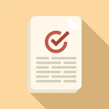 Subscribe paper icon flat vector. Email message Stockillustratie