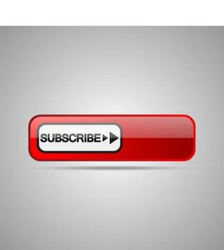 Subscribe red button Stock Illustration