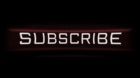 Subscribe Red Button with static noise Stock Footage 282536256