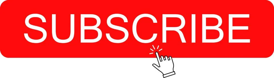 Subscribe Red button | subscribe to channel | Social media | button icon | .. Stock Illustration