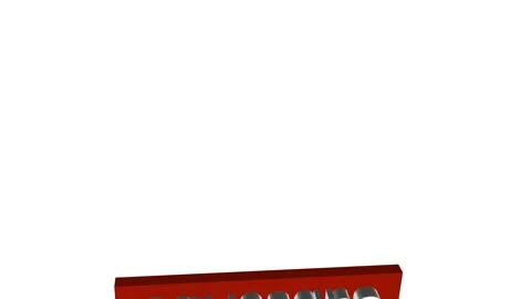 Subscribe Red Button Text for Streaming Engaging Subscribers White Background Stock Footage 302896106
