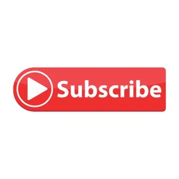 Subscribe red button. website element. website icon. channel subscribe  icon Stock Illustration