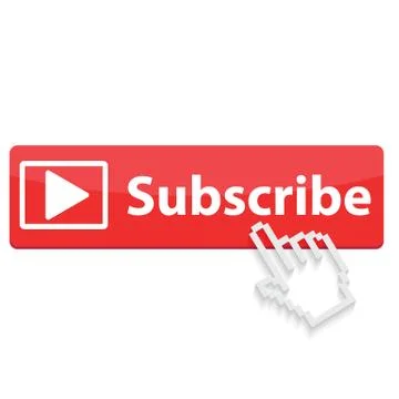 Subscribe red button. website element. website icon. channel subscribe  icon Stock Illustration
