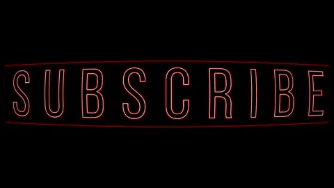 Subscribe red glowing text 库存影片 263663902