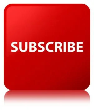 Subscribe red square button Stock Illustration