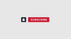 Animated Subscribe Button on a white bac... | Stock Video | Pond5
