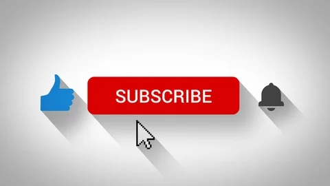 Like Subscribe Ring Bell Animations Dynamic Shadows Video stock 105009335