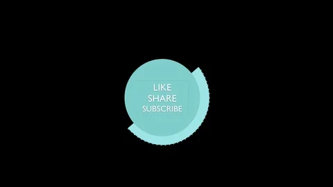 Subscribe, Like, Share button attractive modern animated text button. Stock Footage 106457422