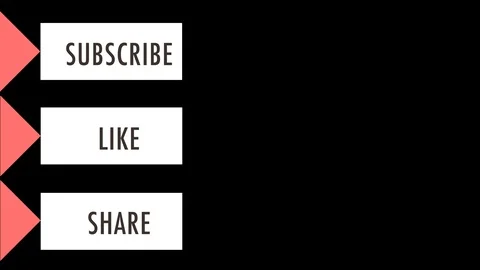 Subscribe, Like, Share button attractive modern animated text button. Stock Footage 106457494