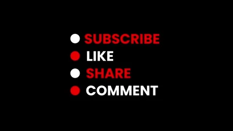 Subscribe like share comment motion graphic animation Stock Footage 328587465