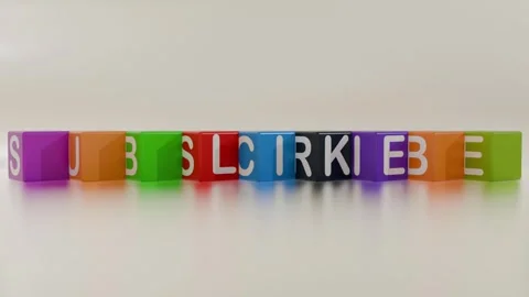 Subscribe like share Cubes Seamless Video stock 303514716