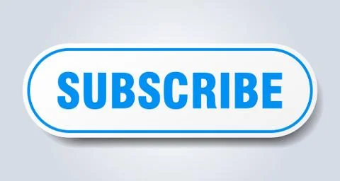 Subscribe sign. subscribe rounded blue sticker. subscribe Stock Illustration