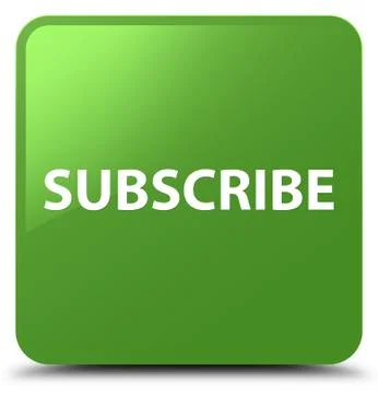 Subscribe soft green square button Illustrazione stock