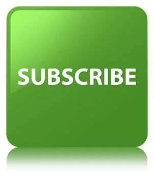 Subscribe soft green square button Stock Illustration
