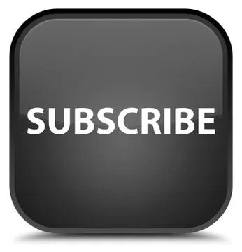 Subscribe special black square button Stock Illustration