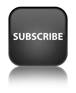 Subscribe special black square button Illustrazione stock
