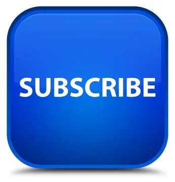 Subscribe special blue square button Illustrazione stock