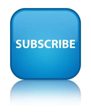 Subscribe special cyan blue square button Illustrazione stock