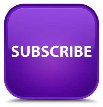 Subscribe special purple square button Stock Illustration