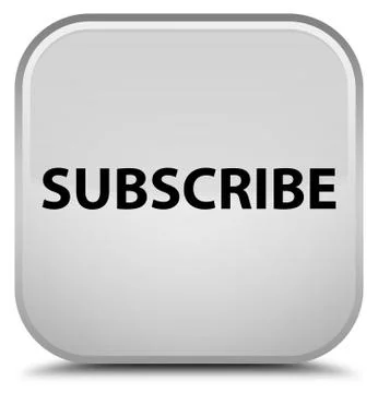 Subscribe special white square button Stock Illustration