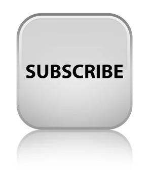 Subscribe special white square button Illustrazione stock
