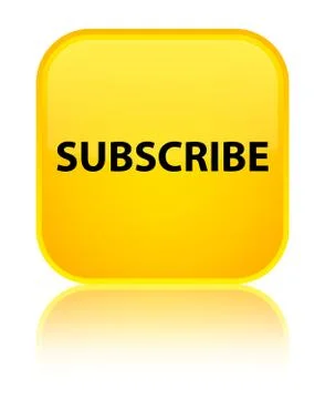 Subscribe special yellow square button Illustrazione stock