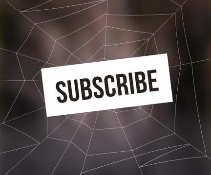 Subscribe spider web Stock Illustration