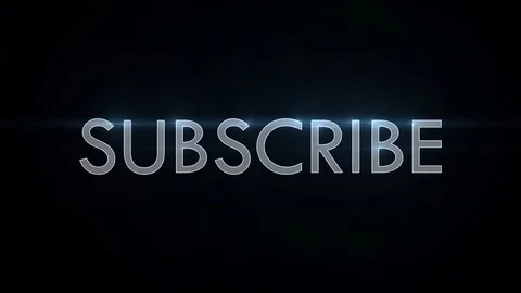 Subscribe, stroke animation with flares and glow Stock Footage 72930896