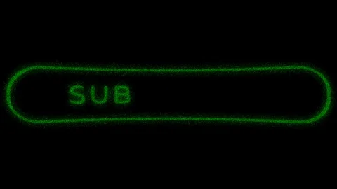 Subscribe Stylized green dots text on a black background. Stock Footage 263720545